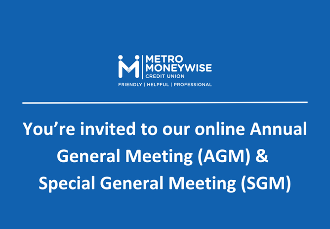 You’re invited to our online Annual General Meeting (AGM) & Special General Meeting (SGM)